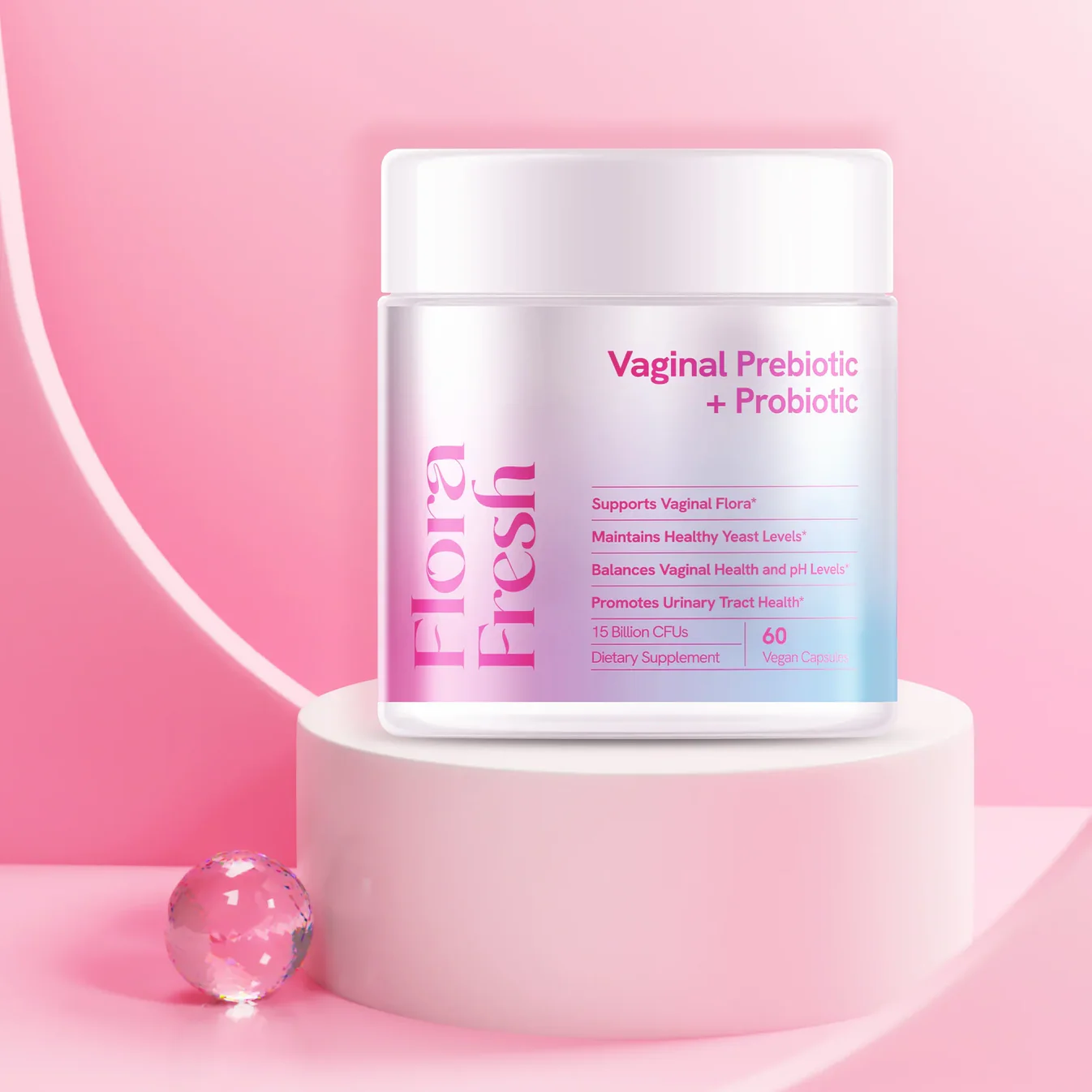 FloraFresh: Vaginální Prebiotika + Probiotika